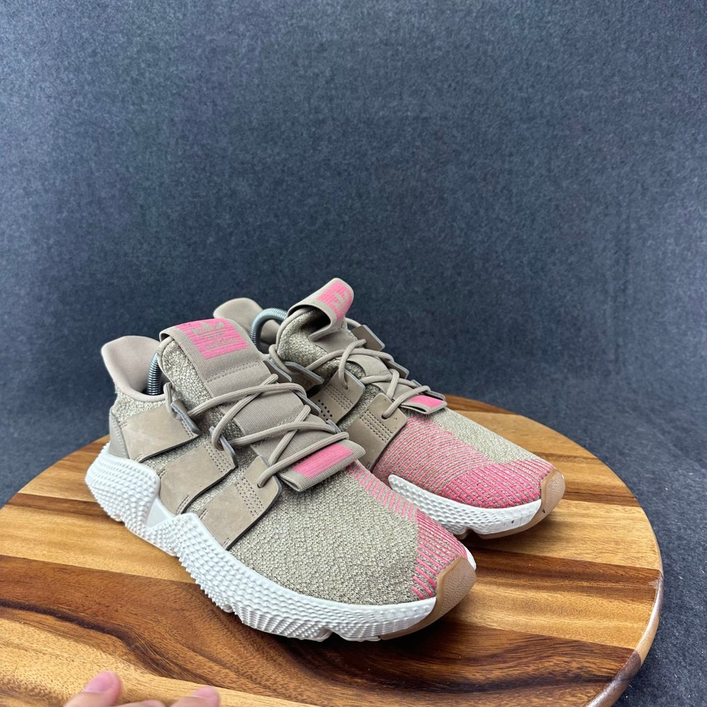 Adidas Men's Prophere Running Shoes CQ2128 Trace Khaki/Pink/White Size 9 - Picture 2 of 11